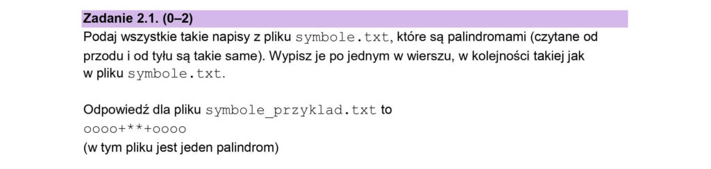 Matura informatyka 2025 - zad 2.1 - odpowiedzi