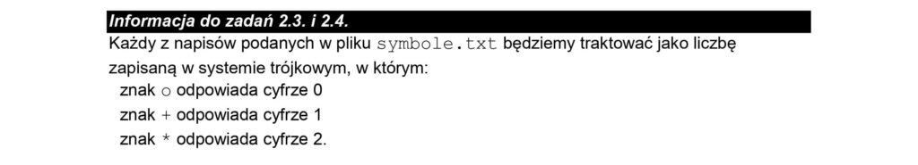 Matura informatyka 2025 - zad 2.3 i 2.4 - informacje