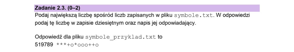 Matura informatyka 2025 - Zad 2.3 - odpowiedzi