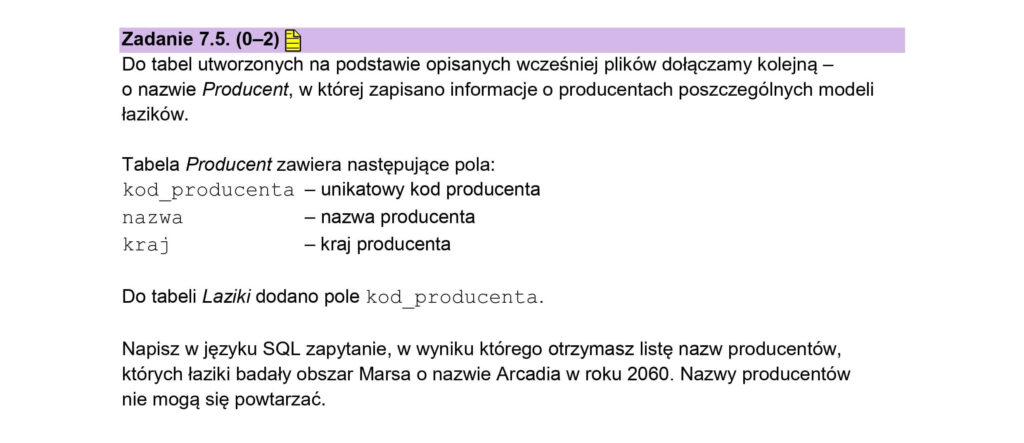 Matura informatyka 2025 - zad 7.5 - odpowiedzi